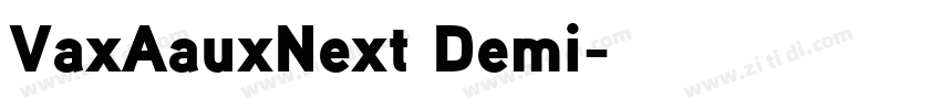 VaxAauxNext Demi字体转换